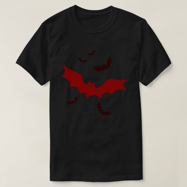 Camiseta Murciélagos vampiros góticos (Diseño del anverso)