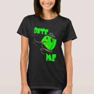 Camiseta Múrdeme Divertido Anzuelo de Pescar