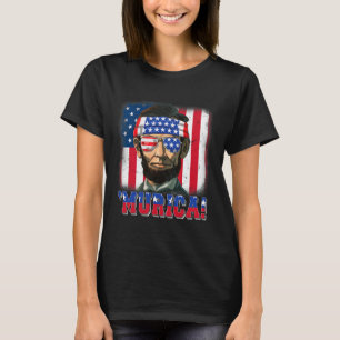 Camiseta Murica Abe Lincoln 4 De Julio Murica Patriótica Me