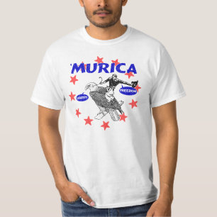 Camiseta Murica Eagle y vaquero