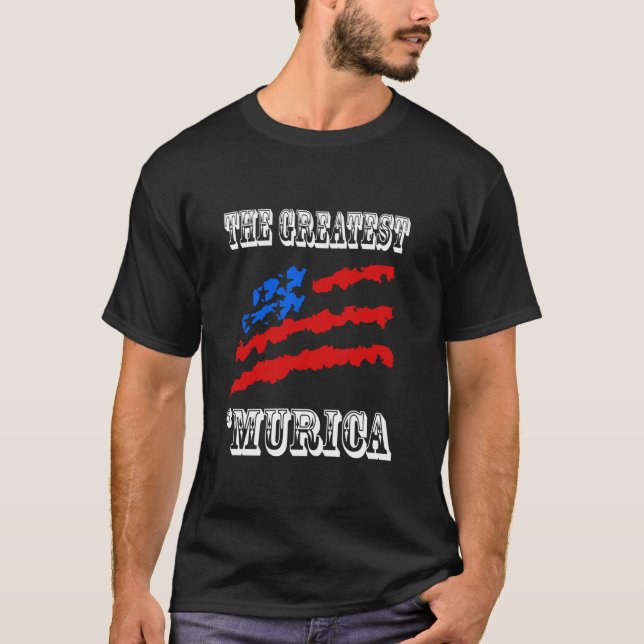 Camiseta Murica Gran Día del Trabajo Bandera de Estados Uni (Anverso)