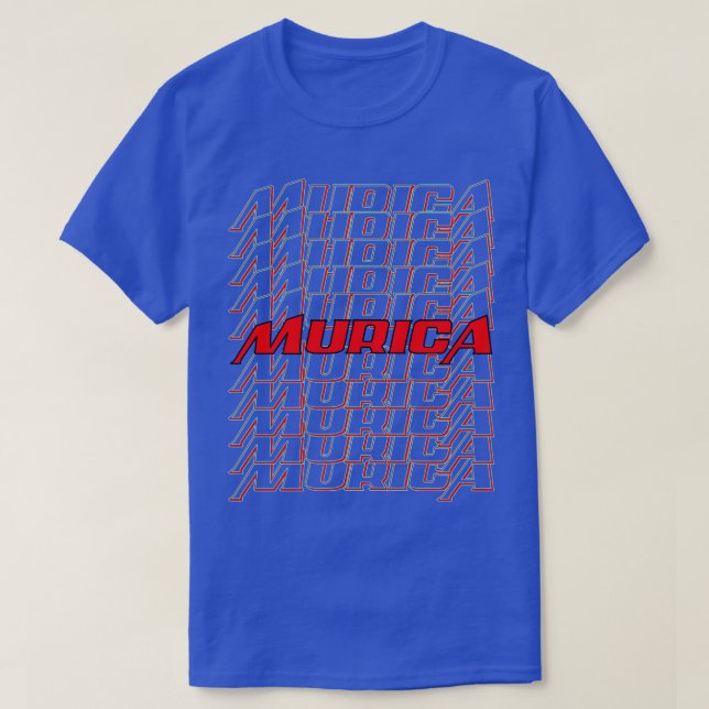 Camiseta Murica neon (Diseño del anverso)