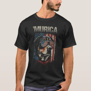 Camiseta Murica Patriotic Rottweiler 4 de julio Perro 3