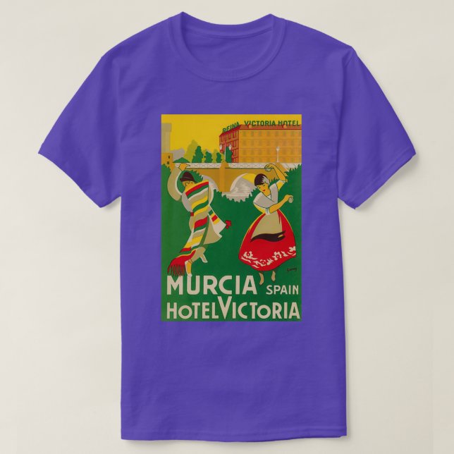 Camiseta Murica Spain vintage travel poster (Diseño del anverso)