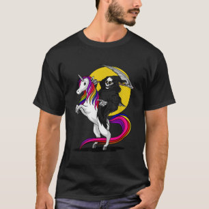 Camiseta Murida en Skeleton de Grim Reaper viajando en Hall
