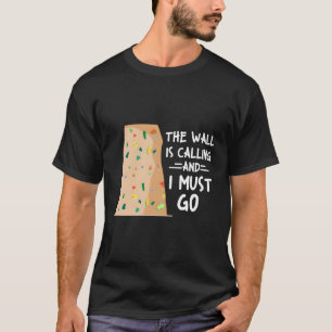 Camiseta Muro de Bouldering trepando escalador de Freeclimb