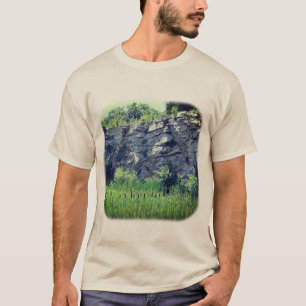 Camiseta Muro de granito cae sobre la naturaleza de los est