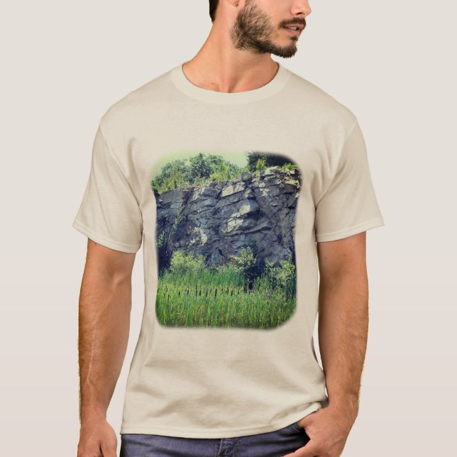 Camiseta Muro de granito cae sobre la naturaleza de los est (Anverso)
