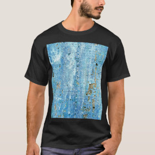 Camiseta Muro de hormigón texturado, manchas de óxido.