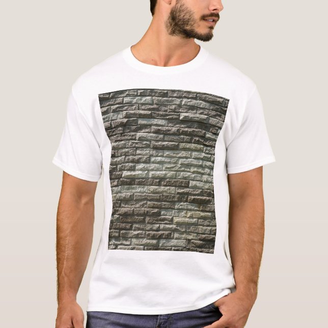 Camiseta Muro de ladrillo antiguo: Textura angustiada (Anverso)