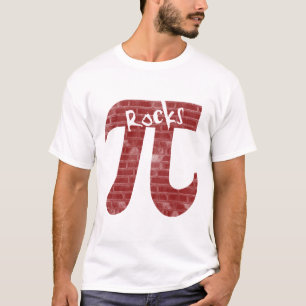 Camiseta Muro de ladrillo de las rocas de Pi