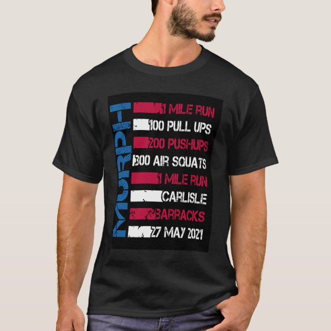 Camiseta Murph 2021 American Workout Challenge Memorial Day (Anverso)
