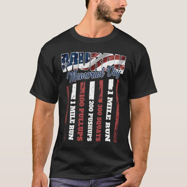 Camiseta Murph Memorial Day American Workout Challenge (Anverso)