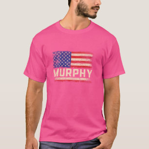 Camiseta Murphy Apellido Shirt Murphy Nombre Bandera Americ