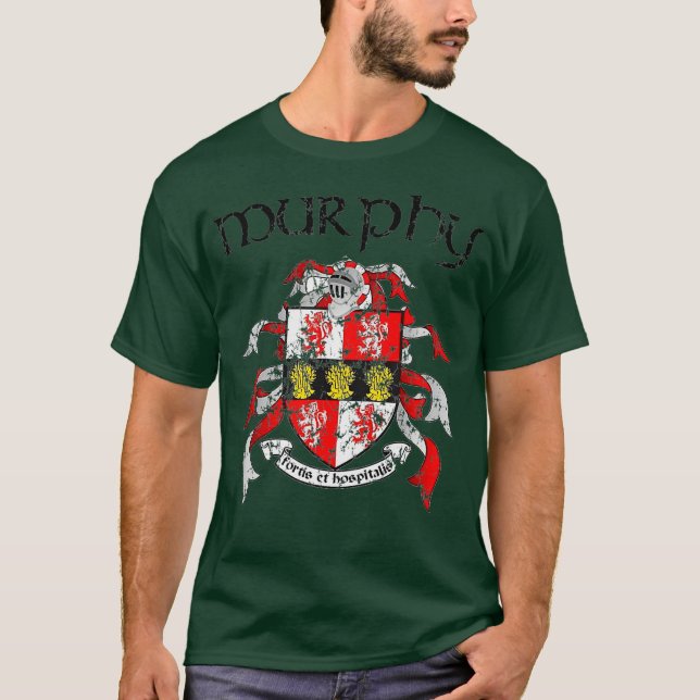 Camiseta Murphy Family Crest Coat of Arms Surname Gifts (Anverso)