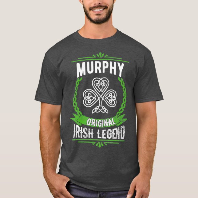 Camiseta Murphy Name St Patricks Day Irish Legend (Anverso)