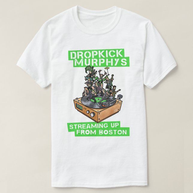 Camiseta Murphys Retro Dropkick Streaming Desde Boston 20 (Diseño del anverso)