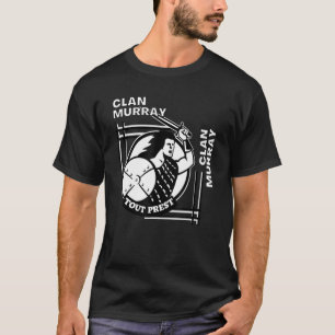 Camiseta Murray Clan Gaelic Motto Swordsman