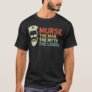 Camiseta Murse Enfermero Masculino Rn Lpn Cna El Hombre El 