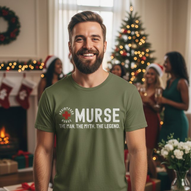 Camiseta Murse The Man The Myth The Legend RN Nurse Shirt (Murse The Man The Myth The Legend RN Nurse Shirt)
