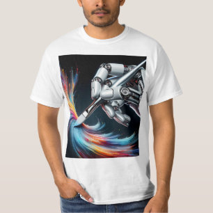 Camiseta Musa mecánica brillante - Pincel digital por adela