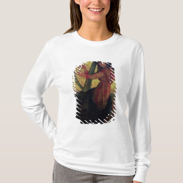 Camiseta Musa que toca la arpa (Anverso)