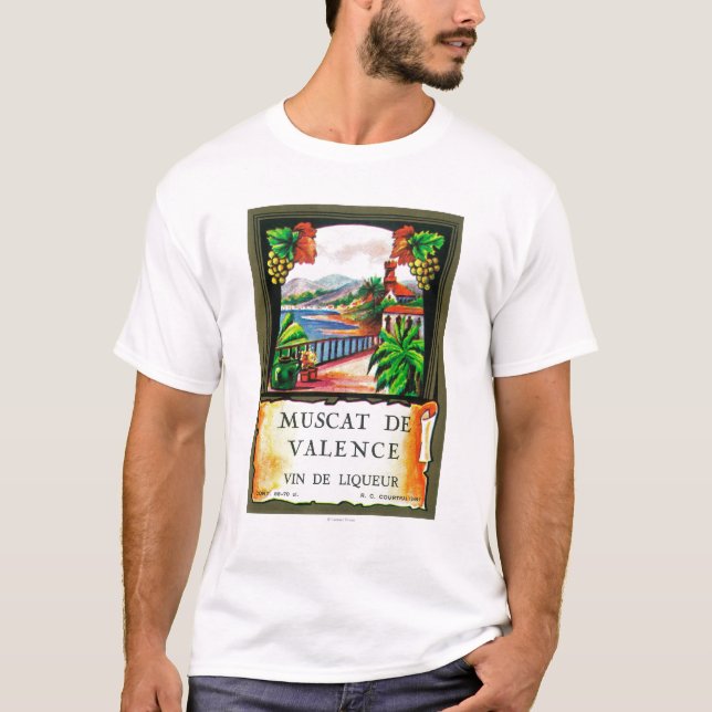 Camiseta Muscat De Valence Wine LabelEurope (Anverso)