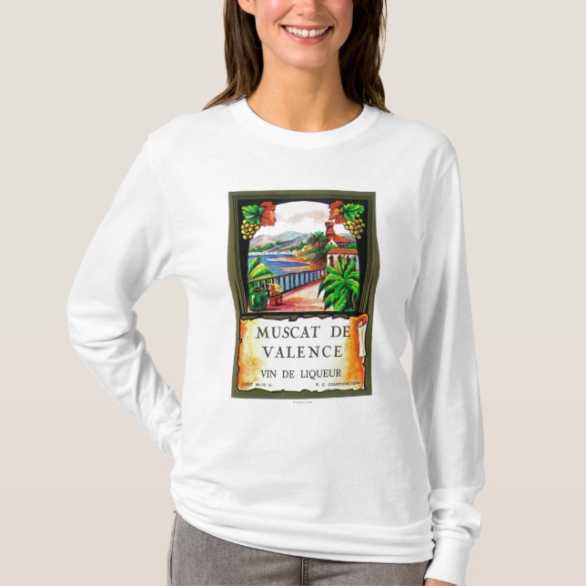 Camiseta Muscat De Valence Wine LabelEurope (Anverso)