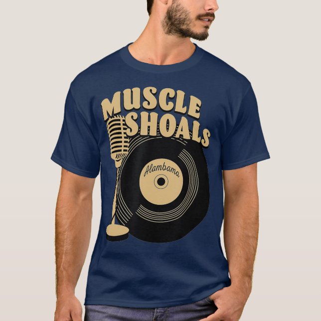 Camiseta Muscle Shoals Alabama Vinyl Record Music (Anverso)