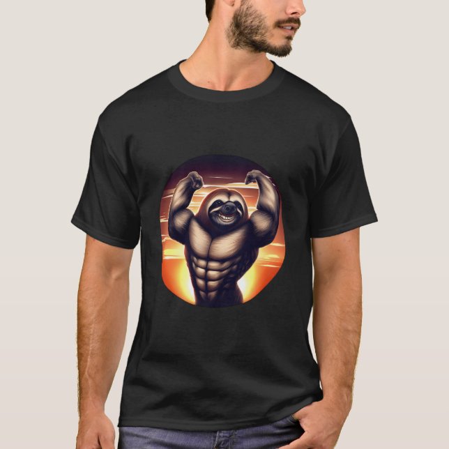 Camiseta Musclebound Sloth (Anverso)