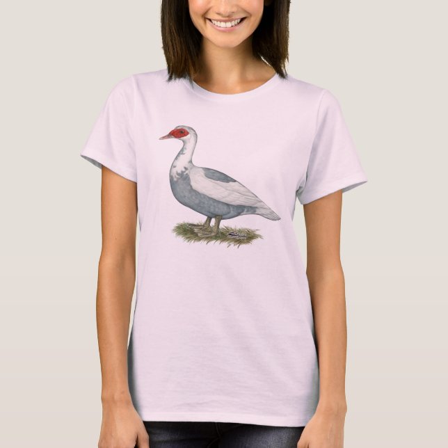 Camiseta Muscovy Blue Pied Duck (Anverso)