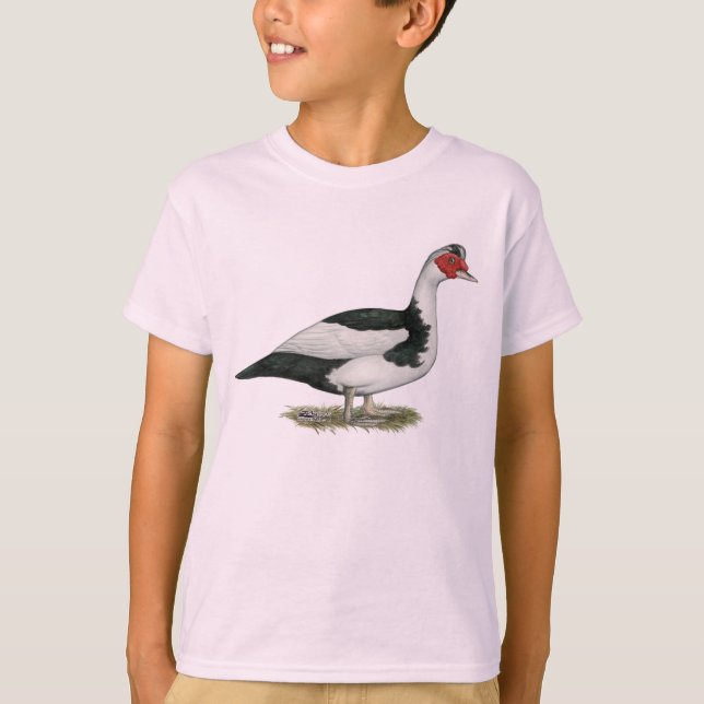 Camiseta Muscovy Drake de varios colores negro (Anverso)