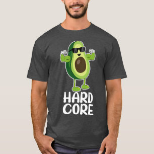 Camiseta Muscular Hard Core Aguacate Funny Classic TShirt