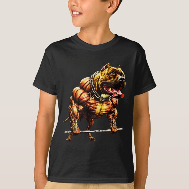 Camiseta Muscular Pitbull Hepizootias Gym Animal Str (Anverso)
