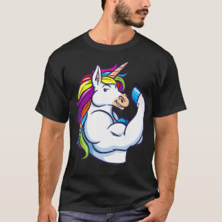 Camiseta Muscular Unicornio Funny Magnífico Fitness Bodybui