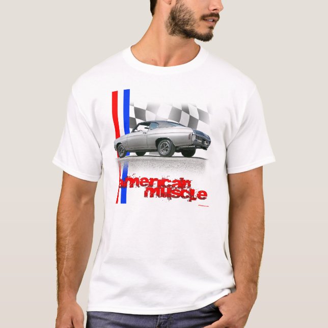 Camiseta Músculo 1970 del americano de Chevrolet Chevelle (Anverso)