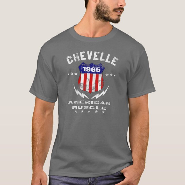 Camiseta Músculo americano 1965 de Chevelle v3 (Anverso)