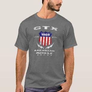 Camiseta Músculo americano 1969 de Plymouth GTX v3