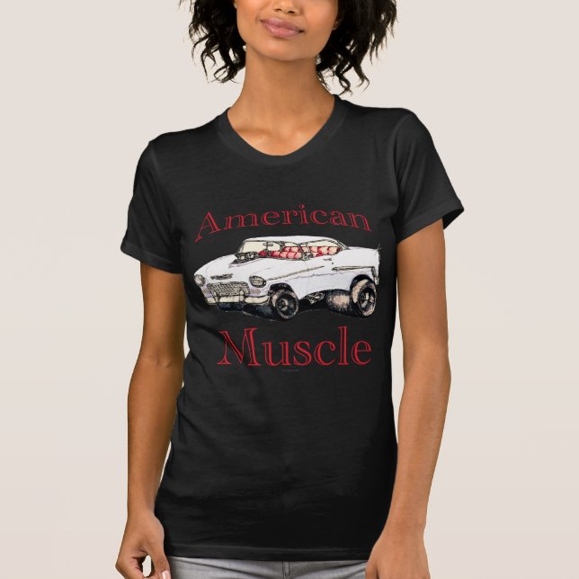 Camiseta músculo americano chevy 55 (Anverso)