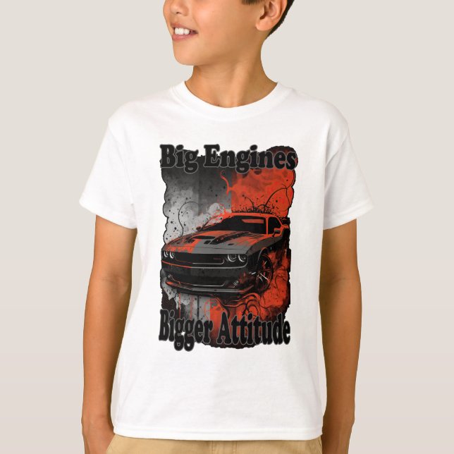 Camiseta Músculo Automóviles Grandes Motores Mayor Actitud (Anverso)