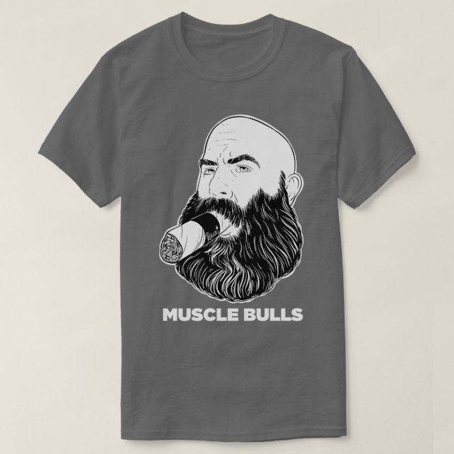 Camiseta Músculo Bull BampW (Diseño del anverso)