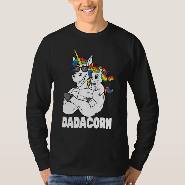Camiseta Músculo dadacorn Unicornio Papá Con Sol De Hija In (Anverso)