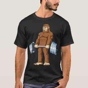 Camiseta Músculo de levantamiento de pesas de pie grande