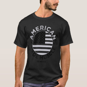 Camiseta Músculo Estadounidense Marcado Bandera Estadounide