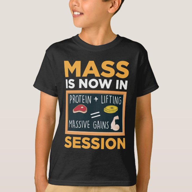 Camiseta Músculo Gana Proteína Dumbbell Levantamiento de pe (Anverso)