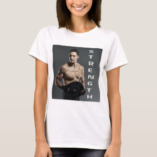 Camiseta Músculo Hombre Fuerza Levantamiento Pesos Gimnasio