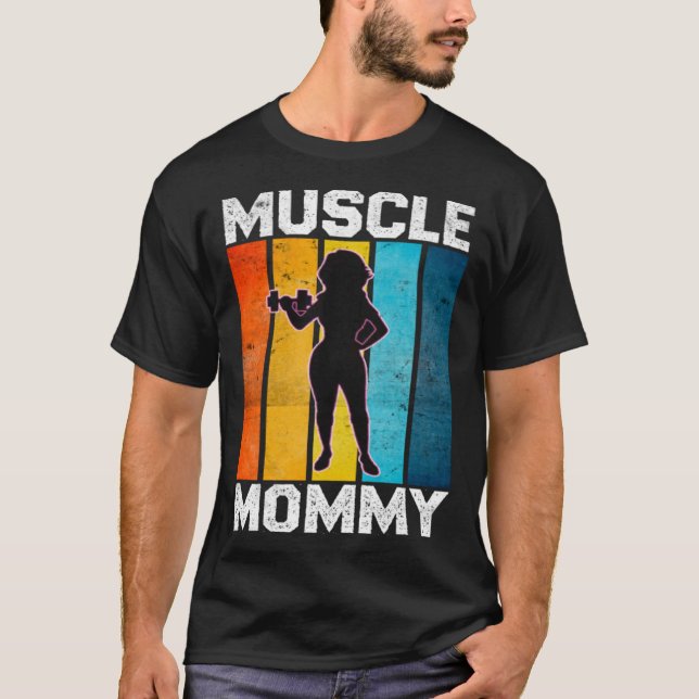 Camiseta Músculo Vintage Mamá entrenamiento Fitness Gym Spo (Anverso)
