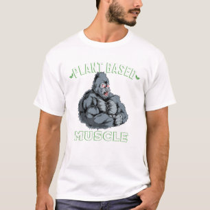 Camiseta Músculos Basados En Plantas Gorila Powerlifter Wor