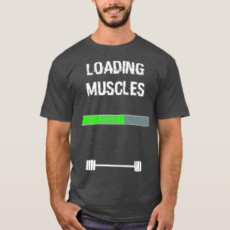 Camiseta Músculos cargando la barra de fitness