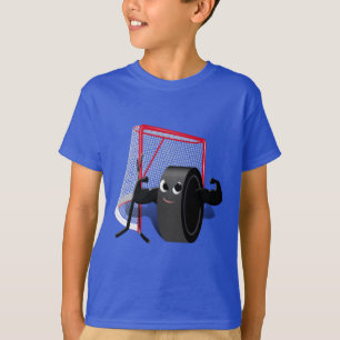 Camiseta Músculos en Disco de Hockey